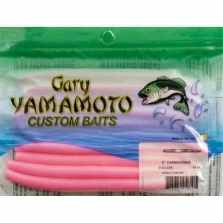 YAMAMOTO 5 in. Senko Bubblegum Fishing Lure, 10PK YAM-9-10-229